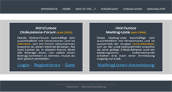 Desktop Screenshot of hirntumor.de